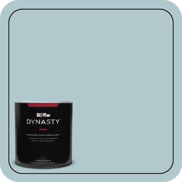BEHR DYNASTY 1 qt. Home Decorators Collection #HDC-SM14-8 Floating Blue Matte Interior Stain-Blocking Paint & Primer