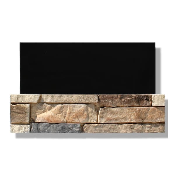 Silvermine Stone 6 in. x 24 in. Stone Veneer Ledgestone Flat Panel