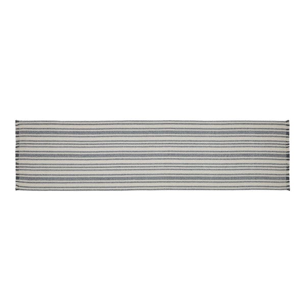 Finders Keepers 12 in. W x 48 in. L White Gray Chevron Cotton Table Runner