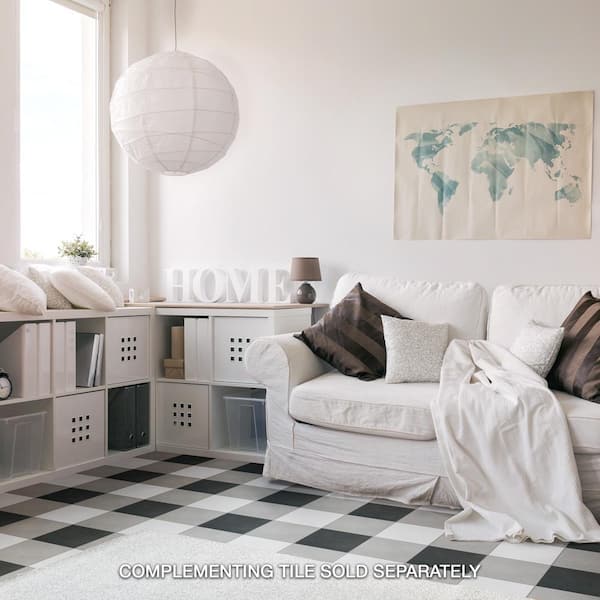 Twenties White 7-3/4 in. x 7-3/4 in. Ceramic Floor and Wall Take Home Tile Sample