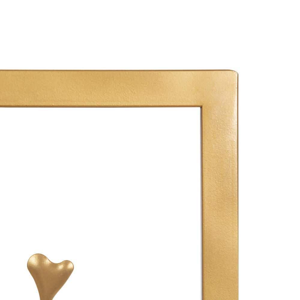 Gold Metal Framed Botanical Wall Art Set, 20 x 15 Inches