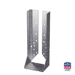 HUC Galvanized Face-Mount Concealed-Flange Joist Hanger for Double 2x10 Nominal Lumber