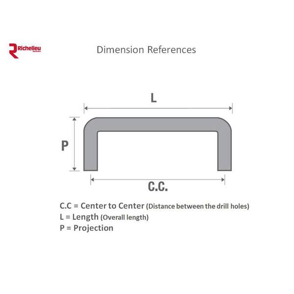 Get Richelieu Hardware BP989880CHBRZ Contemporary Aluminum Edge Pull