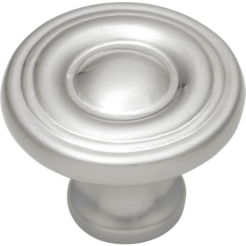 HICKORY HARDWARE Conquest 1-1/8 in. Satin Nickel Cabinet Knob P14402-SN -  The Home Depot