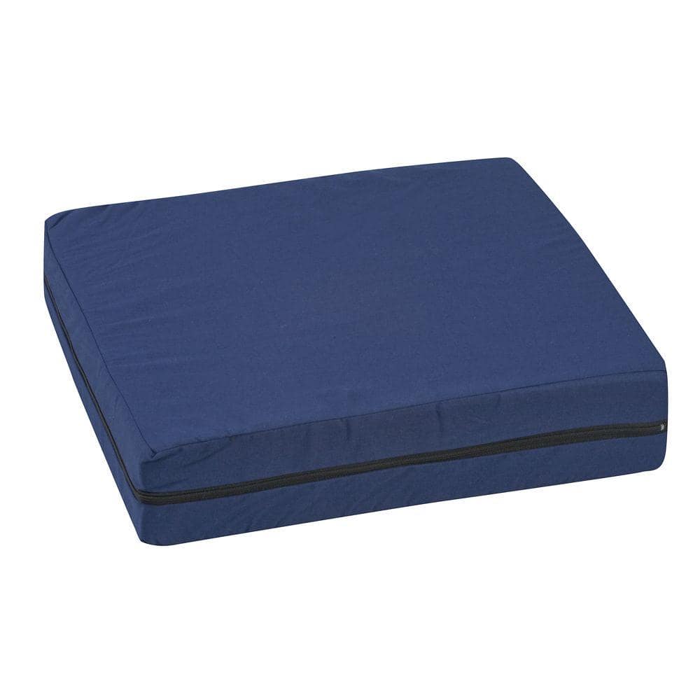 Foam Wheelchair Cushion with Removable Cover (16 x 18 x 2 inches