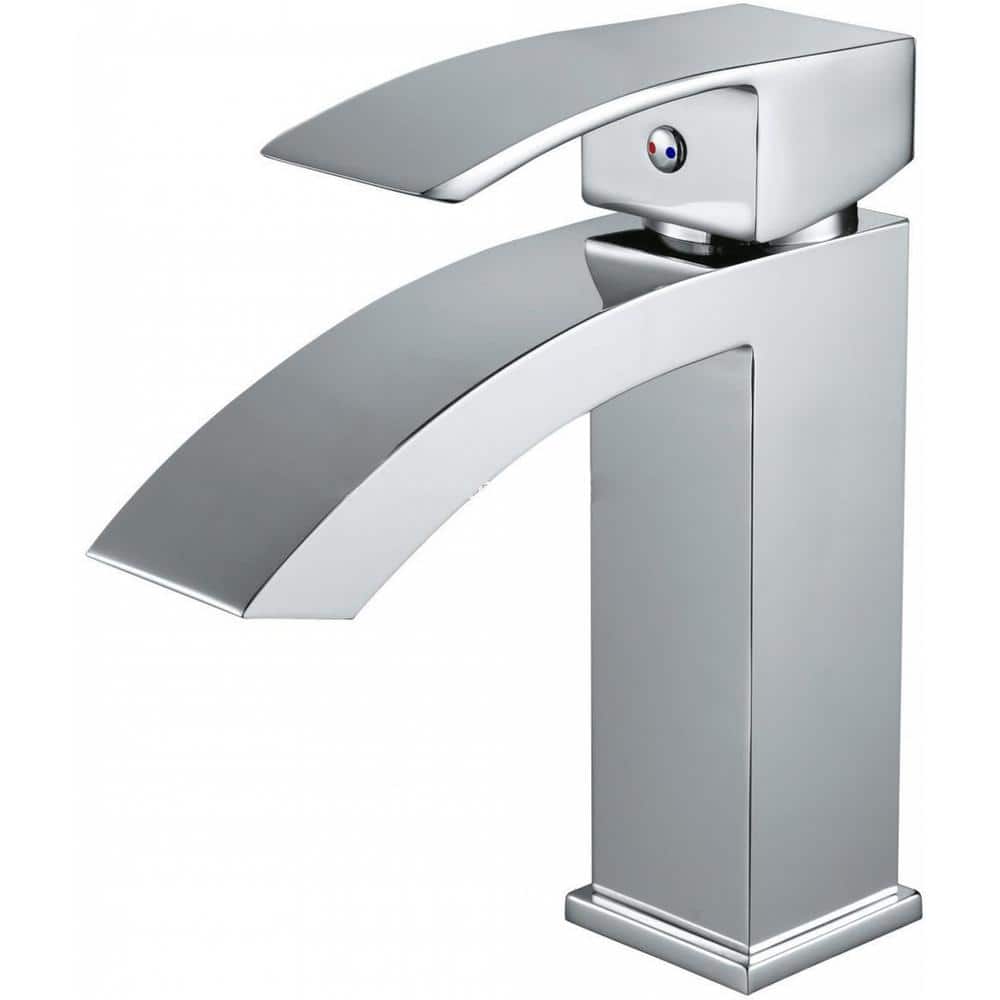 Roxy Single Handle High Arc Deck Mount Bathroom Faucet with Deckplate Inclu