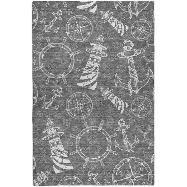 Dream Shag Premium Machine Washable Abstract ADS154 Gray 9 ft. x 12 ft. Area Rug