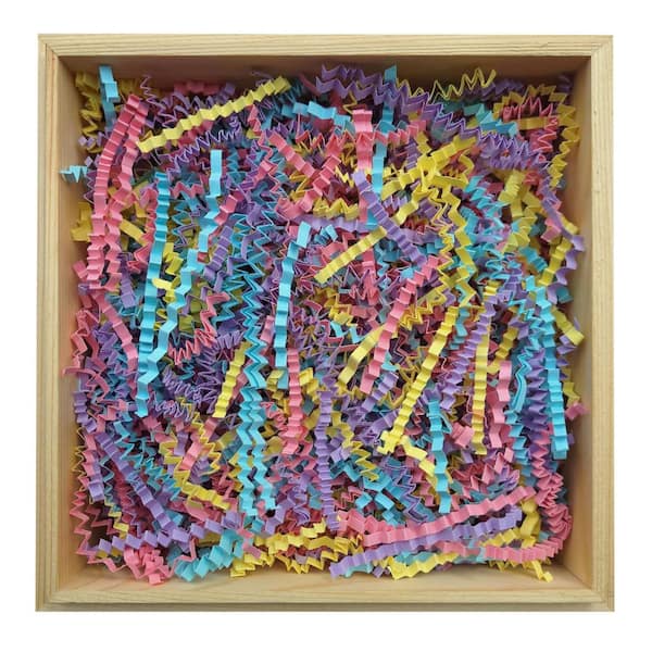 N/A 0.33 lbs. 9.06 x 5.24 x 3.31 in. High Quality Crinkle Cut Paper Filler Gift Wrapping Filling Multi-Colored