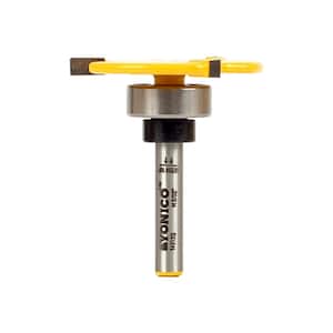 Top Bearing Slot Cutter 5/32 in. L 1/4 in. Shank Carbide Tipped Router Bit