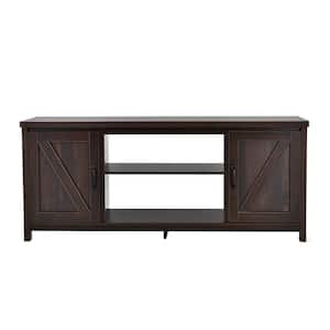 59 in. Coffee TV Stand Fits TV's up to 65 in. With Storage Cabinet