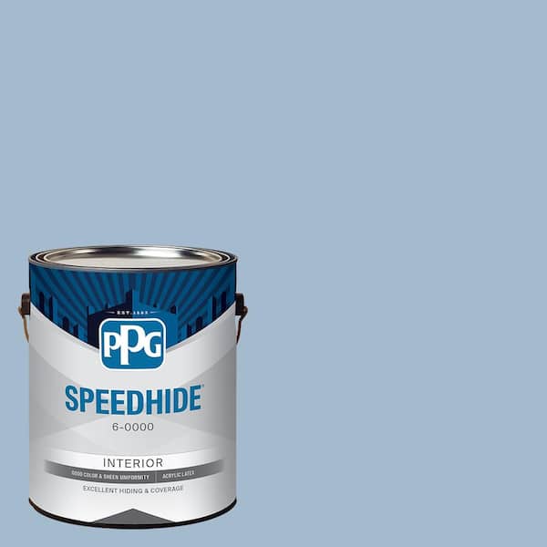 SPEEDHIDE 1 gal. Heavenly Blue PPG1159-3 Satin Interior Paint