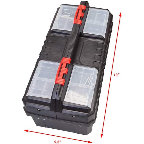 Portable Toolbox Stacked Plastic Toolbox for mechanics Large empty