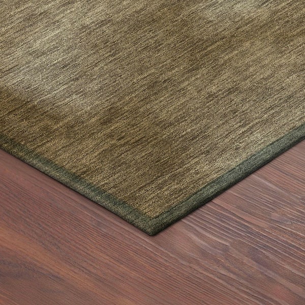 Chantille Machine Washable Indoor/Outdoor Abstract ACN2420 Khaki 3 ft. x 4 ft. Area Rug