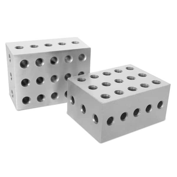 4 x 3 x 2 in. Hardened-Steel Precision 2-3-4 Gauge Blocks, 2-Pack