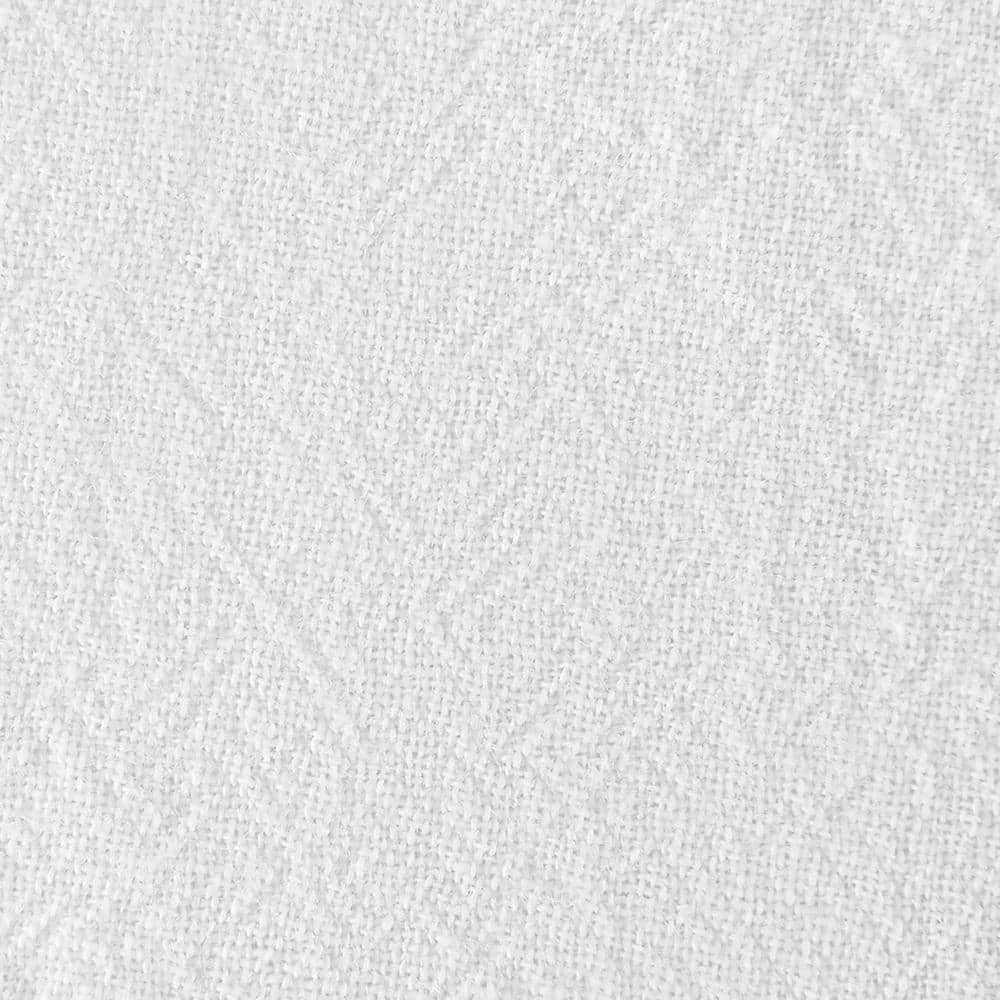 White Sheer Cotton Tab Top Window Panel, 52" x 95"