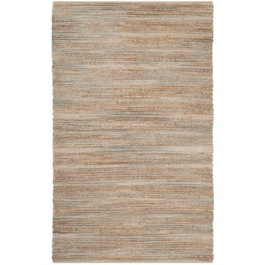 Cape Cod Blue 4 ft. x 6 ft. Striped Solid Area Rug