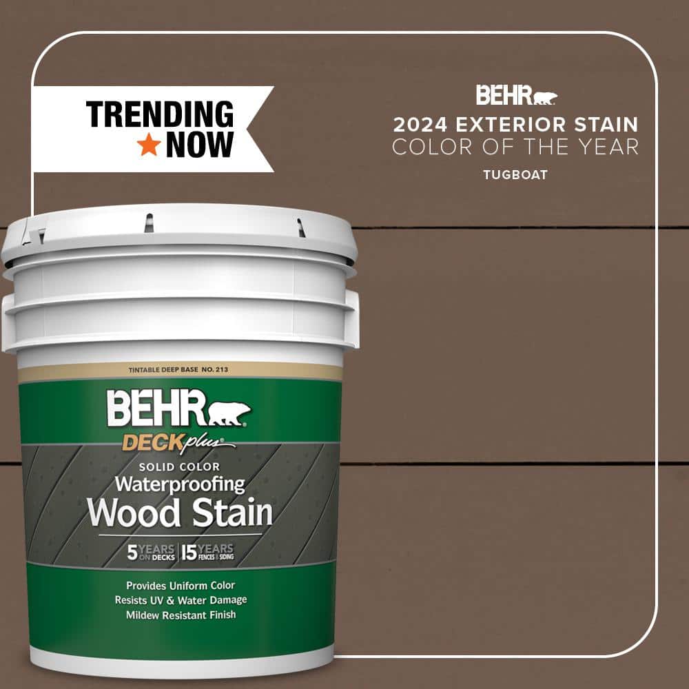 5 gal. #SC-141 Tugboat Solid Color Waterproofing Exterior Wood Stain