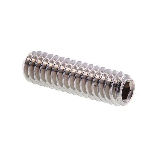 Prime-Line 1/4 in.-20 x 7/8 in. Grade 18-8 Stainless Steel Set Screws ...