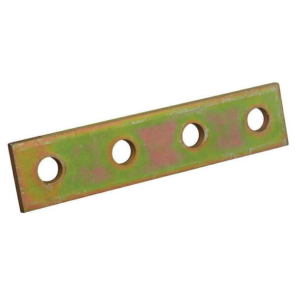 Superstrut 4-Hole Flat Straight Strut Bracket - Gold Galvanized - Strut Fitting