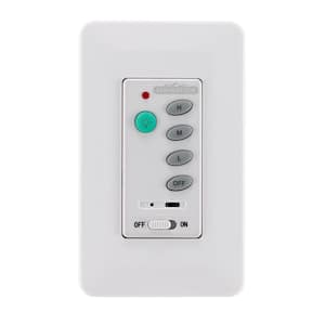 3-Speed Wall Control with Receiver Non-Reversing, White