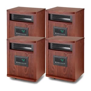 6 Element 1500-Watt Portable Infrared Quartz Mica Space Heater (4-Pack)