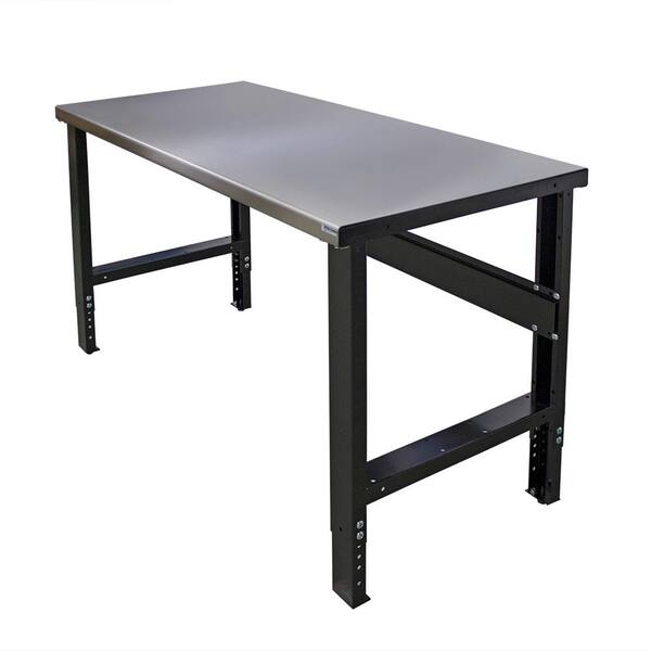 Borroughs 34 In X 60 Heavy Duty Adjustable Height Workbench With Stainless Steel Top Commercial Grade 16 Gauge Hd21 Wb103ss Ec 040 The Home Depot - Best Adjustable Height Workbench Borroughs 34 In X 60 Heavy Duty Adjustable Height Workbench With Stainless Steel Top Commercial Grade 16 Gauge Hd21 Wb103ss Ec 040 The Home Depot - Best Adjustable Height Workbench