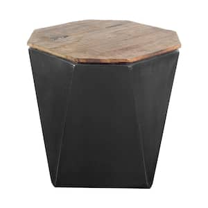 Esagono II Brown Side Table