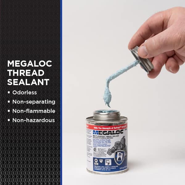 Hercules Megaloc 8 oz. Pipe Thread Sealant 158062 - The Home Depot