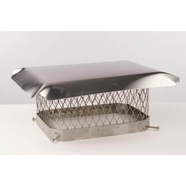 Master Flow 13 in. x 13 in. Stainless Steel Fixed Chimney Cap