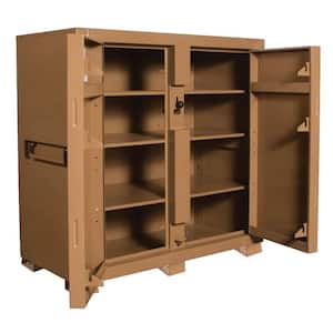 60 in. W x 30 in. L x 60 in. H, Steel Jobsite Storage Cage Cabinet with Lock
