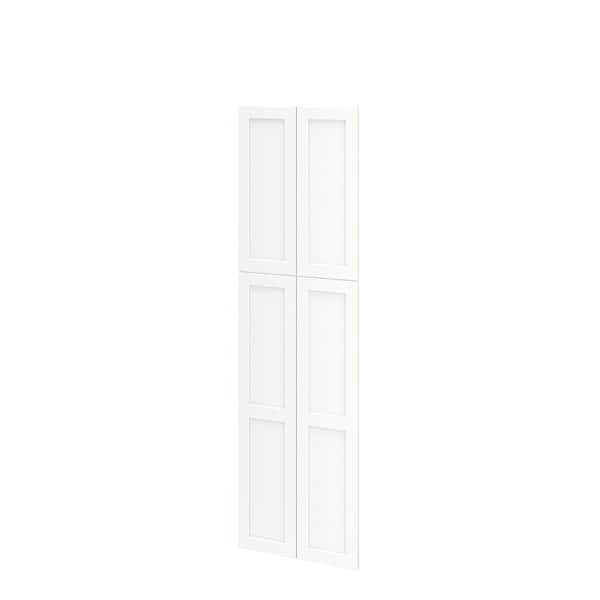 SIMPLY WOODMARK PRO Shaker Full Overlay 23.13 in. W. x 78.75 in. H Decorative Door Tall End Panel in Linen White