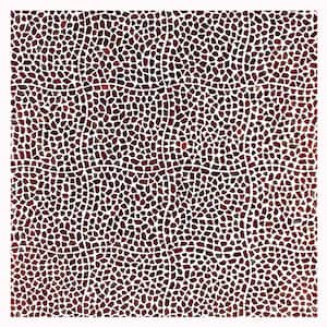 Fargin Pebble Sunset Red 11.88 in. x 11.88 in. Polished Glass Wall Mosaic Tile (0.98 Sq. Ft./Each)