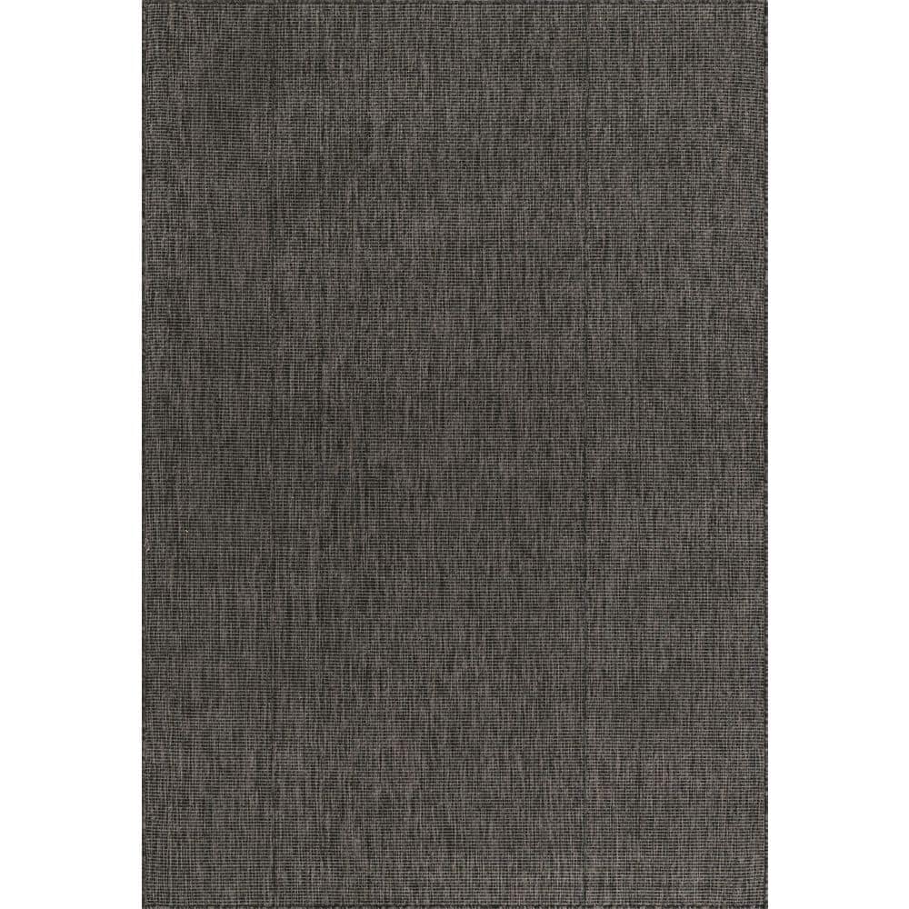 Unique Loom Outdoor Solid Black 6' 0 x 9' 0 Area Rug 3128985 The Home