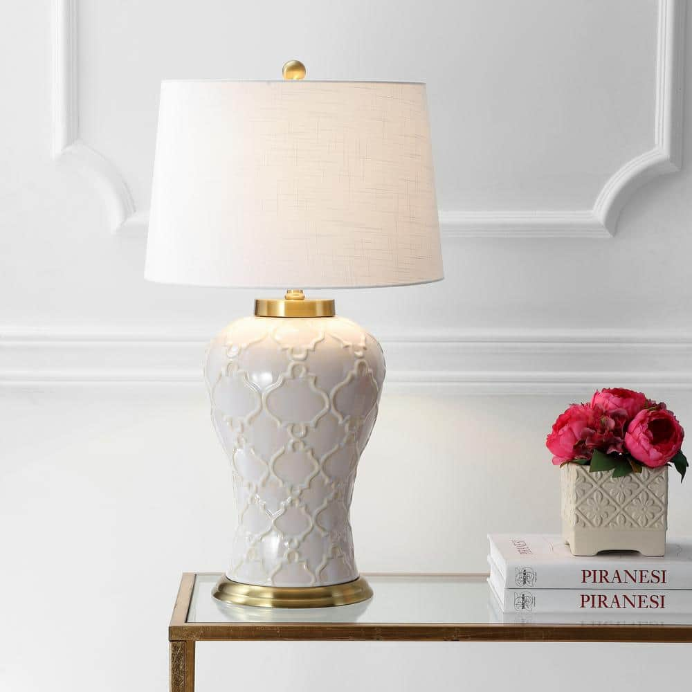 Cream and best sale gold lamp