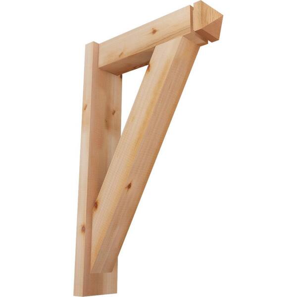 Ekena Millwork 6 in. x 32 in. x 20 in. Western Red Cedar Traditional Arts and Crafts Smooth Outlooker