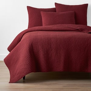 Company Cotton Claret Solid King Quilt