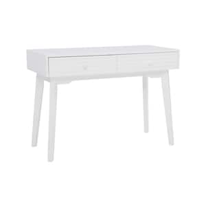 Wylee 42 in. W Rectangle White wood 2 Drawer Writing Desk