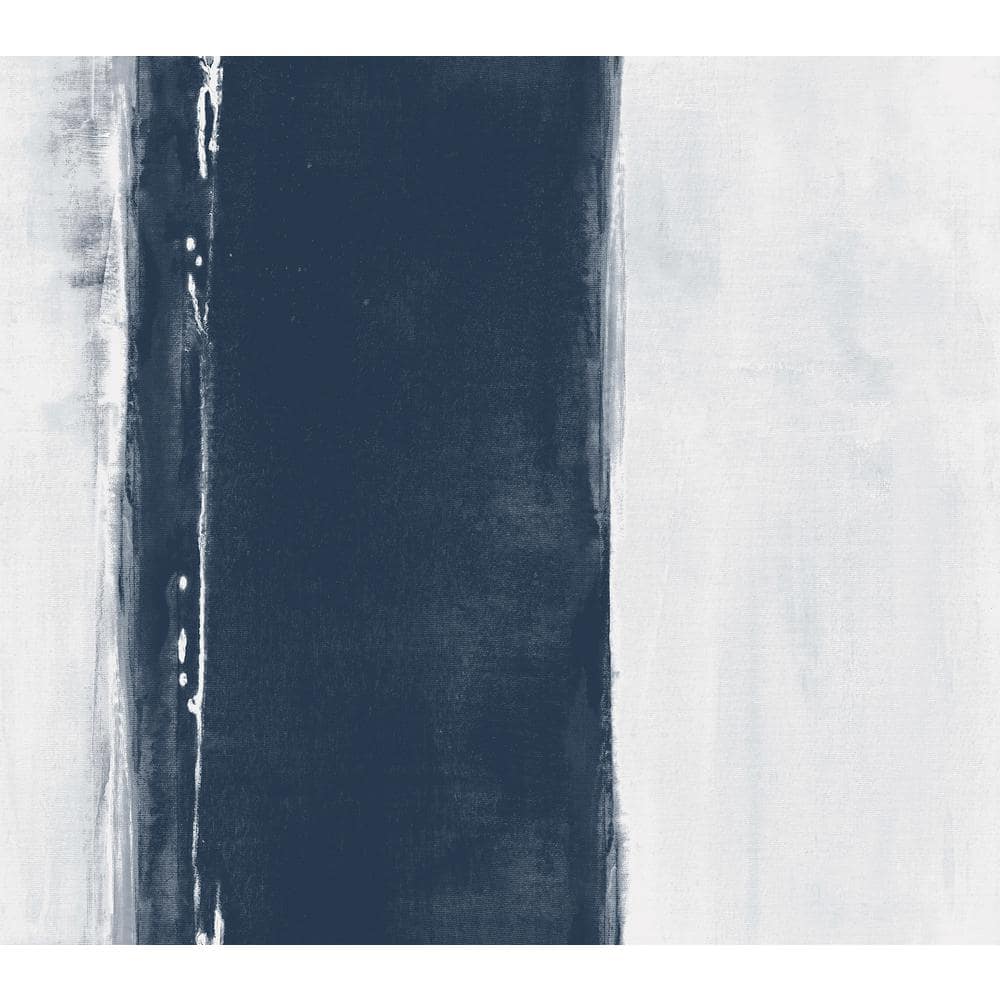 Ink Wash Navy Matte Paper Non-Pasted Wallpaper