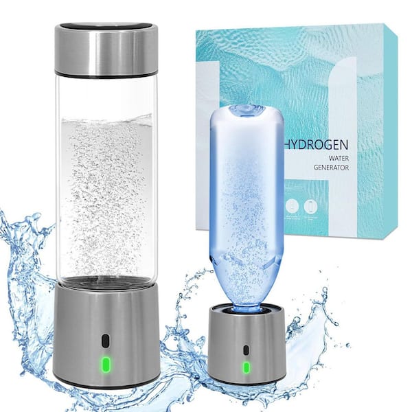 Anqtovp 2 in 1 Hydrogen Water Generator Bottle 5 Minute