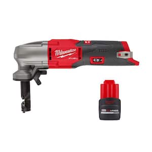 M12 FUEL 12V Lithium-Ion Brushless Cordless 16-Gauge Variable Speed Nibbler W/(1) M12 High Output 2.5Ah Battery