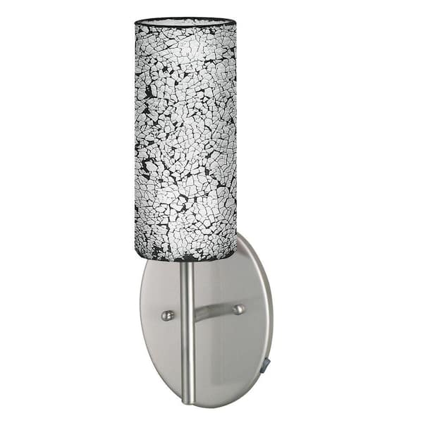 Eglo Croco 1-Light Satin Nickel Wall Light