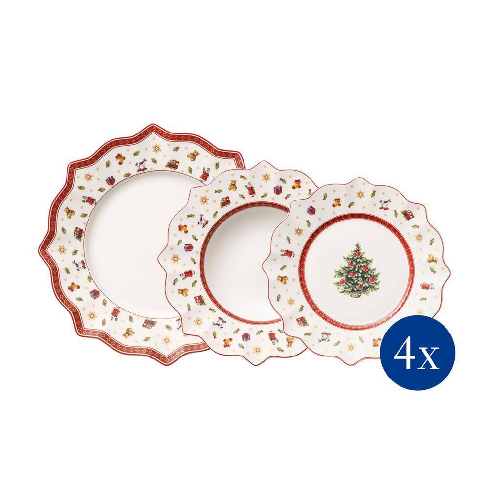 Villeroy & Boch Christmas Porcelain 12-Piece Dinnerware Set