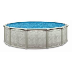 Aquarian Pools Khaki Venetian Round 21 ft. x 52 in. Outdoor Hard Side Above Ground Swimming Pool