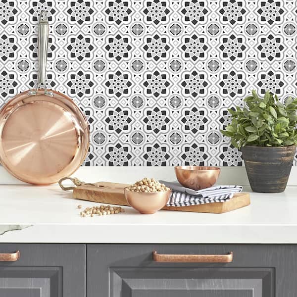 RoomMates Spanish Blue Tiles Peel And Stick Giant Wall Decals