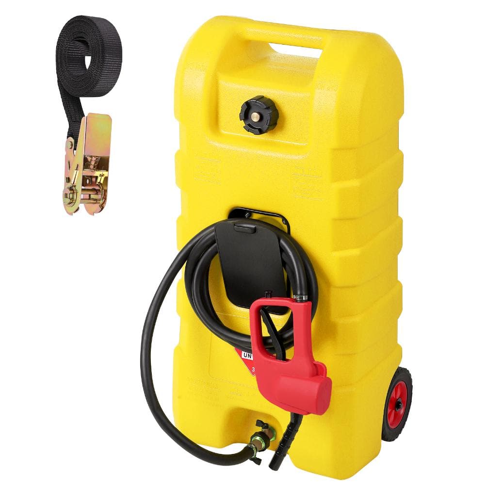 15 Gallon Fuel Caddy, Portable Gasoline Tank Container with Le Fluid Delivery Siphon Pump and 10ft Delivery Hose price history on PriceWatchPro