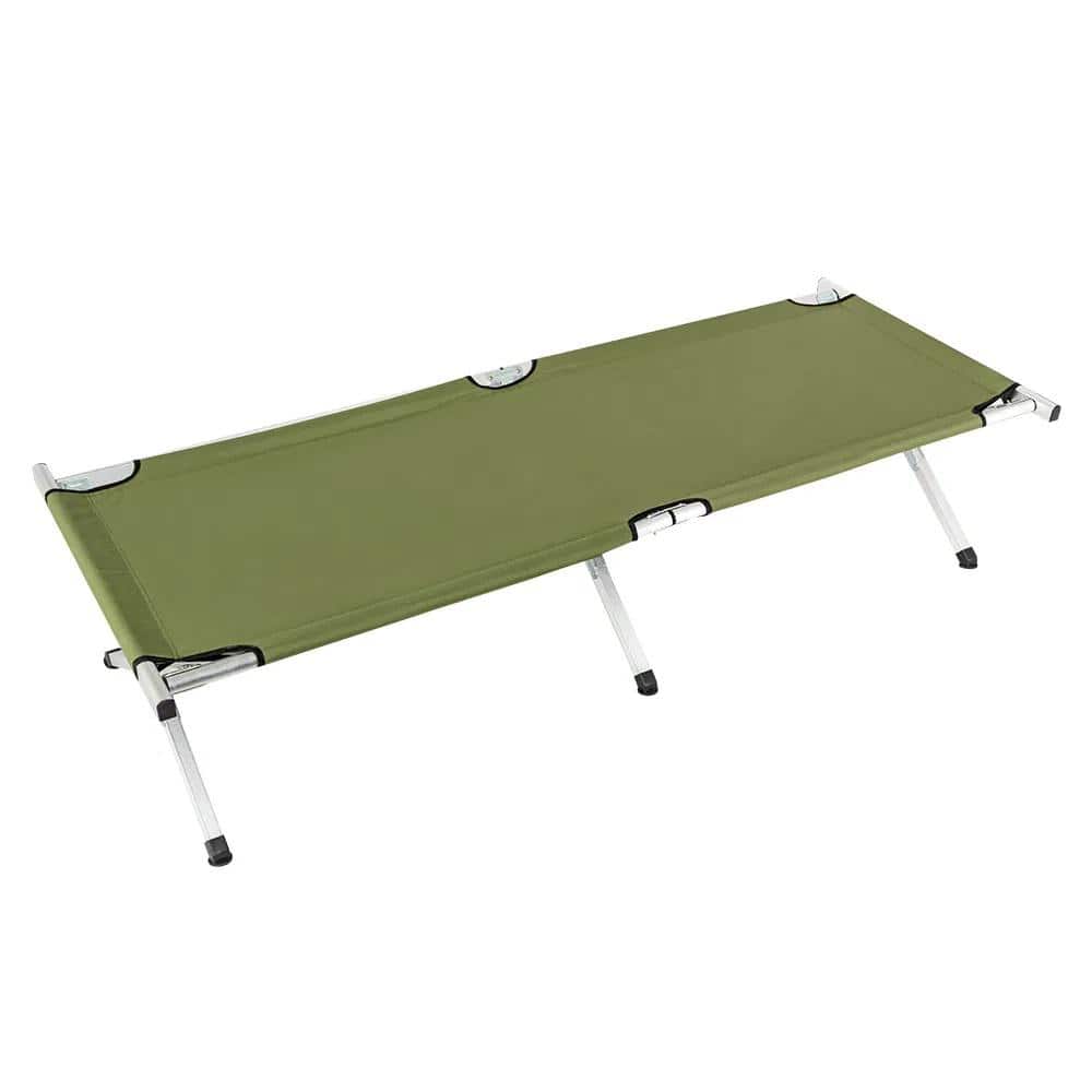 AOPSPS Folding Aluminium Tube Camping Cot with Carrying Bags