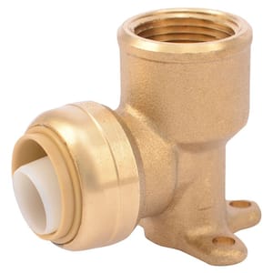 3/4 in. Push-to-Connect x FIP Brass 90-Degree Drop Ear Elbow Fitting