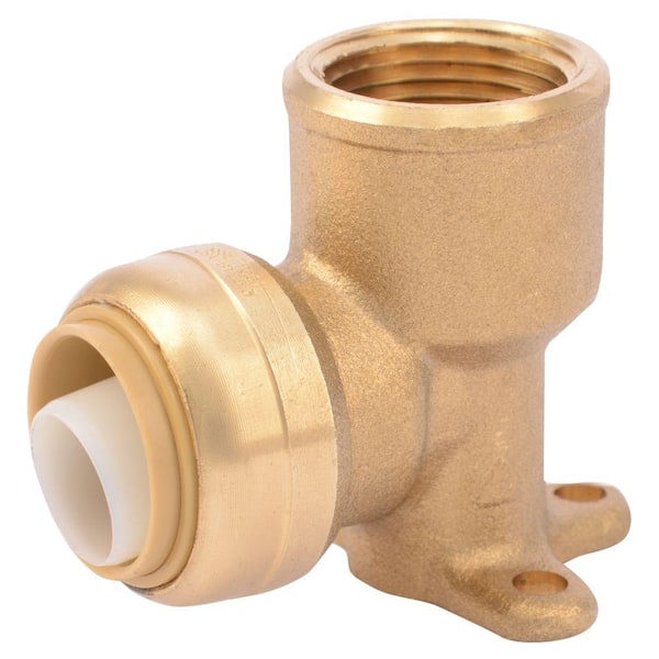 SharkBite 3/4 in. Push-to-Connect x FIP Brass 90-Degree Drop Ear Elbow Fitting