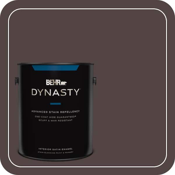 BEHR DYNASTY 1 gal. #ECC-43-3 Chaparral Satin Enamel Interior Stain-Blocking Paint & Primer