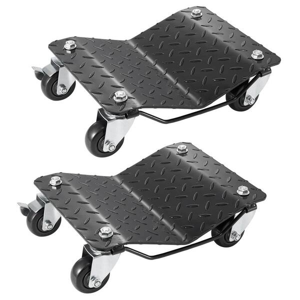 VEVOR Wheel Dolly, 3000 lbs. Car Dollies, Wheel Dolly Car Tire Stake Set of 2 Pieces, Heavy-duty Car Tire Dolly Moving Cars